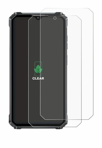 Image de l'appareil Oukitel G1 avec une grande variété de protections d'écran.