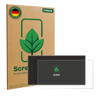Face avant d’un emballage produit avec le logo de la marque ScreenLeaf. À côté, l’appareil Audi A4 Avant (2022-2024) est repré