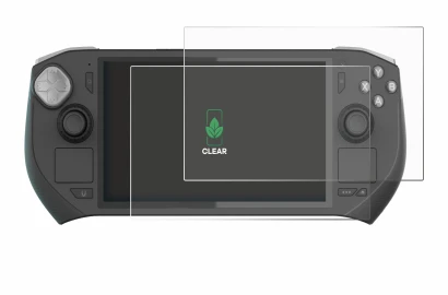 Image de l'appareil Zotac Gaming Zone avec une grande variété de protections d'écran.
