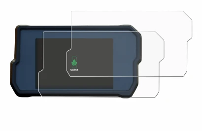 Image de l'appareil KTM 390 / 890 Adventure 2020+ avec une grande variété de protections d'écran.