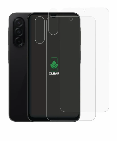 Image de l'appareil Samsung Galaxy A26 5G (Avant+Caméra) avec une grande variété de protections d'écran.