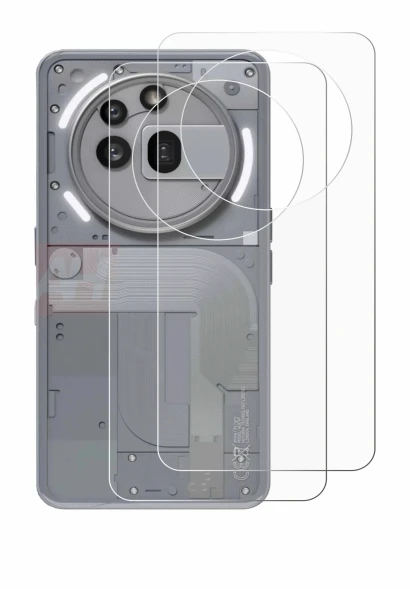 Image de l'appareil Nothing Phone (3a) Pro (Arrière) avec une grande variété de protections d'écran.