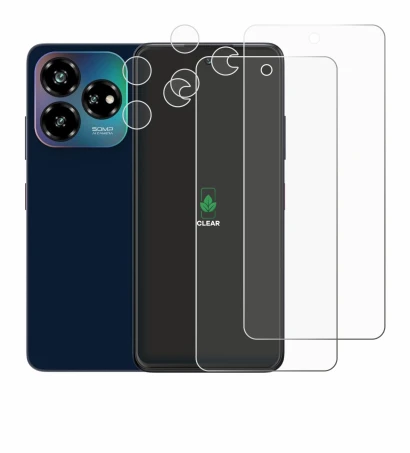 Image de l'appareil ZTE Blade V60 Vita (Avant+Caméra) avec une grande variété de protections d'écran.