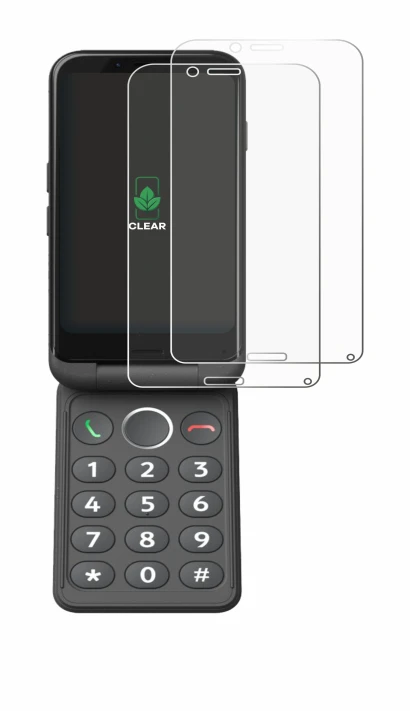 Image de l'appareil Doro Aurora A20 avec une grande variété de protections d'écran.