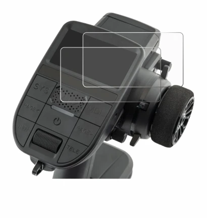 Image de l'appareil Radiomaster MT12 avec une grande variété de protections d'écran.