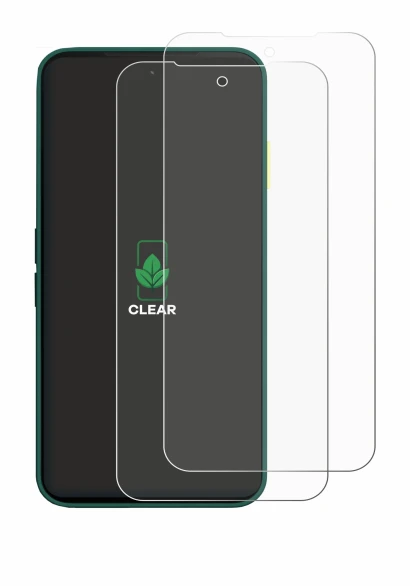 Image de l'appareil Fairphone 6 avec une grande variété de protections d'écran.