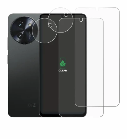Image de l'appareil Doogee Note 59 Pro Plus (Avant+Caméra) avec une grande variété de protections d'écran.