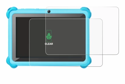 Image de l'appareil zcobro KIDS710 7" avec une grande variété de protections d'écran.