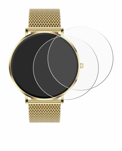 Image de l'appareil Mivora Eleganza PRO 1.32" avec une grande variété de protections d'écran.