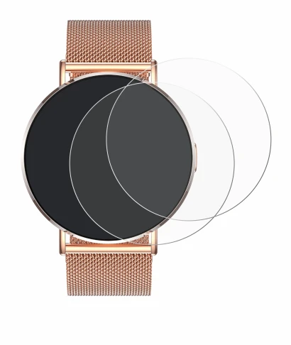 Image de l'appareil Levowatch Eve 1.3" avec une grande variété de protections d'écran.