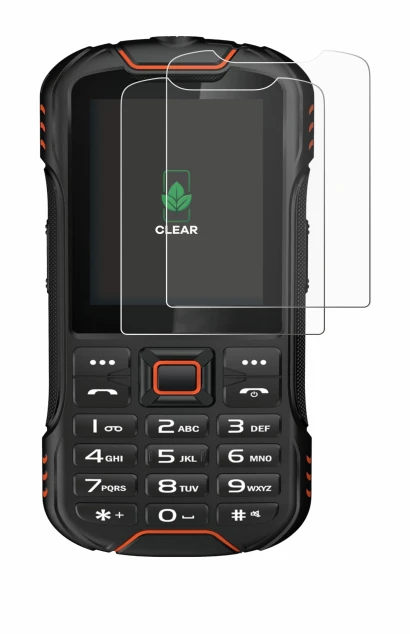Image de l'appareil Gigaset GLX8 avec une grande variété de protections d'écran.