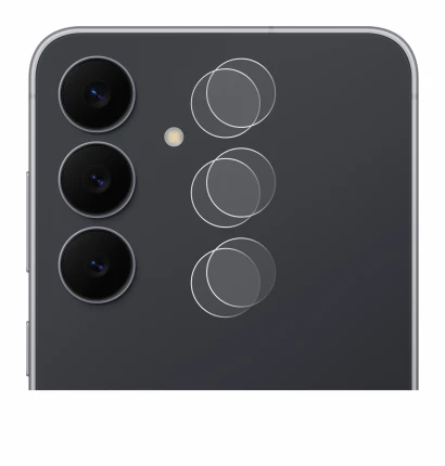 Image de l'appareil Samsung Galaxy S25 FE (Caméra UNIQUEMENT) avec une grande variété de protections d'écran.