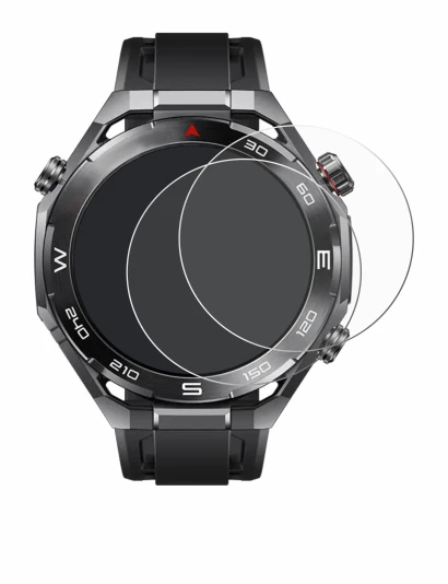 Image de l'appareil Huawei Watch Ultimate 2 Black avec une grande variété de protections d'écran.