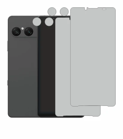 Image de l'appareil Sony Xperia 10 VII (Avant+Caméra) avec une grande variété de protections d'écran.