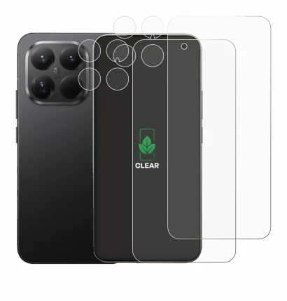 Image de l'appareil Xiaomi 15T Pro (Avant+Caméra) avec une grande variété de protections d'écran.