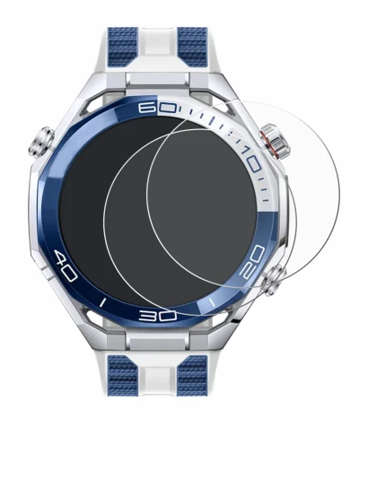 Image de l'appareil Huawei Watch Ultimate 2 Blue avec une grande variété de protections d'écran.