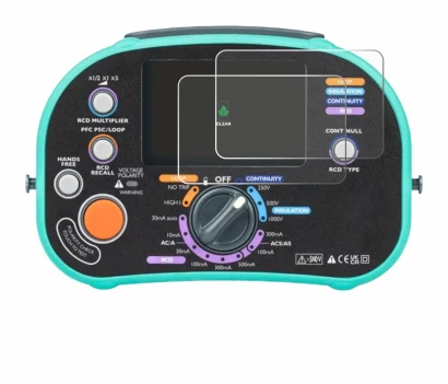 Image de l'appareil Kewtech KT63DL avec une grande variété de protections d'écran.