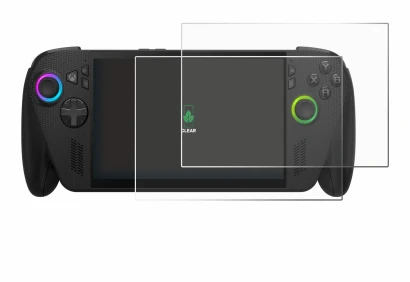 Image de l'appareil ASUS ROG Ally X 2025 avec une grande variété de protections d'écran.