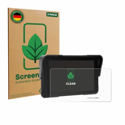 Face avant d’un emballage produit avec le logo de la marque ScreenLeaf. À côté, l’appareil Sixwin P2 5" est représenté avec la