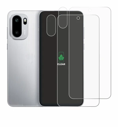 Image de l'appareil OnePlus Ace 6 (Avant+Caméra) avec une grande variété de protections d'écran.