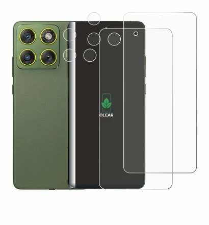 Image de l'appareil Motorola Edge 70 (Avant+Caméra) avec une grande variété de protections d'écran.