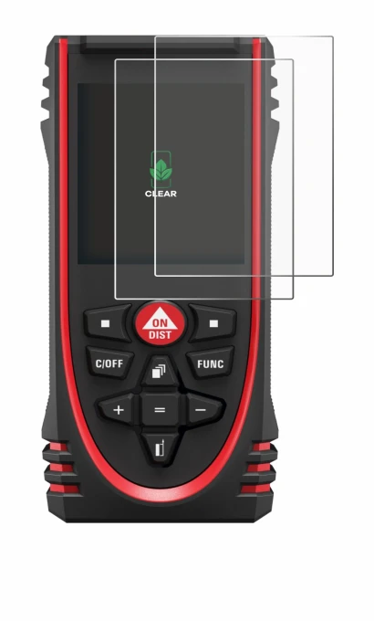 Image de l'appareil Leica DISTO X3 avec une grande variété de protections d'écran.