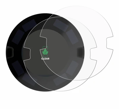 Image de l'appareil OOONO P-DISC NO3 avec une grande variété de protections d'écran.