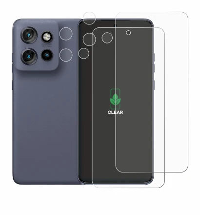 Image de l'appareil Motorola Edge 60 Neo (Avant+Caméra) avec une grande variété de protections d'écran.
