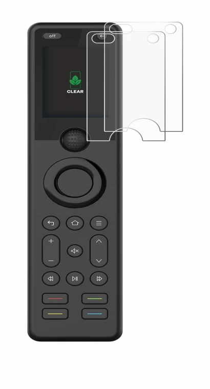 Image de l'appareil Sofabaton X1S avec une grande variété de protections d'écran.