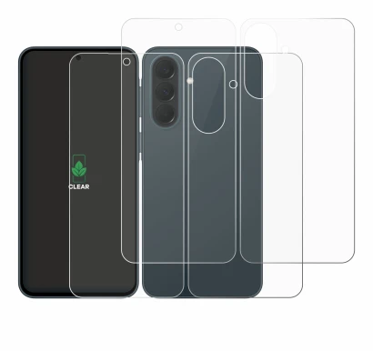 Image de l'appareil Samsung Galaxy A37 5G (Avant+Arrière) avec une grande variété de protections d'écran.