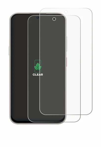 Image de l'appareil Nubia V80 Pro avec une grande variété de protections d'écran.