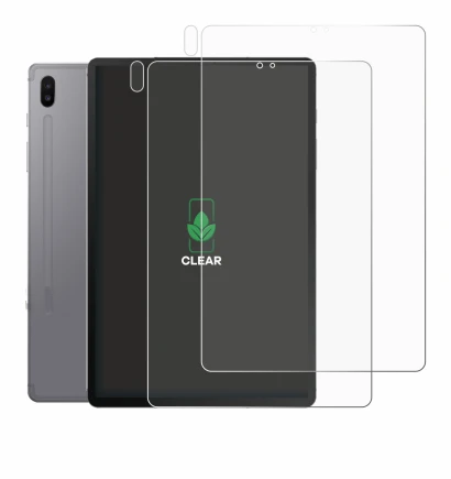 Image de l'appareil Samsung Galaxy Tab S6 2020 (Avant+Caméra) avec une grande variété de protections d'écran.