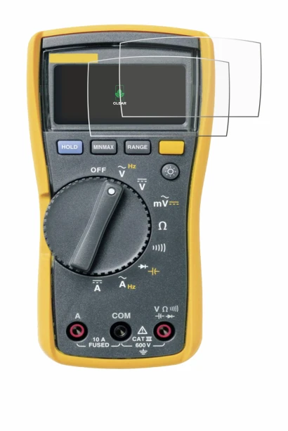 Image de l'appareil Fluke MultiMeter 113 avec une grande variété de protections d'écran.