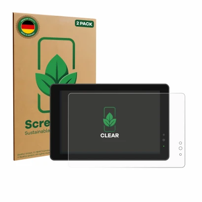 Face avant d’un emballage produit avec le logo de la marque ScreenLeaf. À côté, l’appareil Lilliput 719/T 7" est représenté av