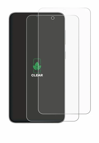 Image de l'appareil Samsung Galaxy F56 avec une grande variété de protections d'écran.