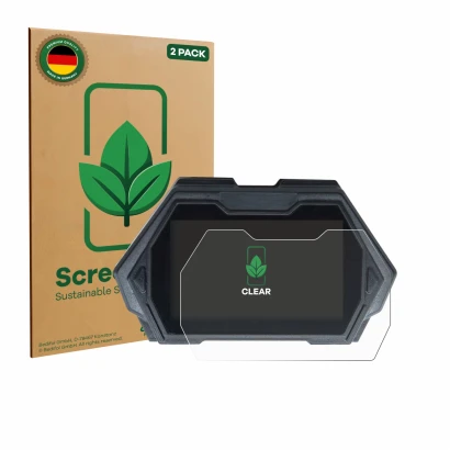 Face avant d’un emballage produit avec le logo de la marque ScreenLeaf. À côté, l’appareil Kukirin G3 Pro est représenté avec 