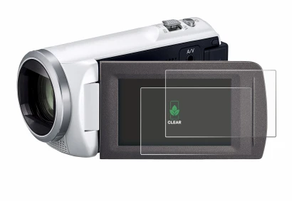 Image de l'appareil Panasonic HC-V480MS avec une grande variété de protections d'écran.