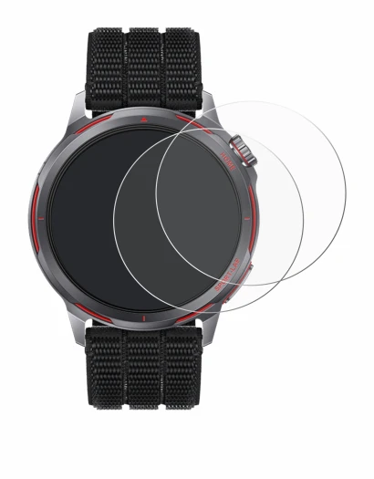 Image de l'appareil Huawei Watch GT Runner 2 avec une grande variété de protections d'écran.
