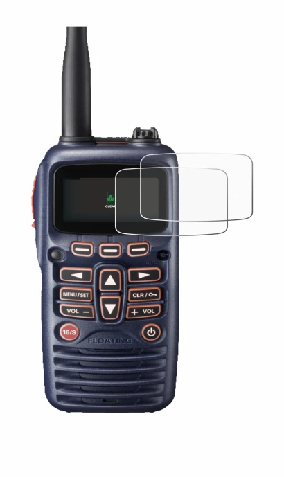 Image de l'appareil Standard Horizon HX320E avec une grande variété de protections d'écran.