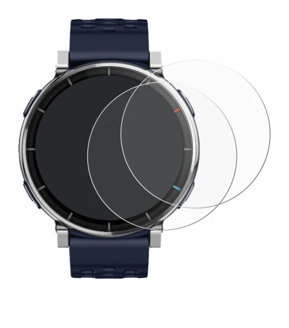 Image de l'appareil Amazfit Active 3 Premium avec une grande variété de protections d'écran.