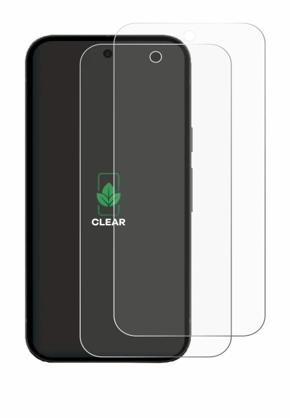 Image de l'appareil Google Pixel 10a (case-friendly) avec une grande variété de protections d'écran.