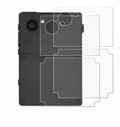 Image de l'appareil Light Phone 3 (Arrière) avec une grande variété de protections d'écran.