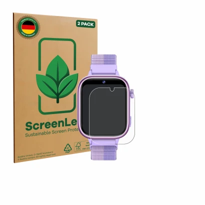 Face avant d’un emballage produit avec le logo de la marque ScreenLeaf. À côté, l’appareil Oliimptek T40 est représenté avec l