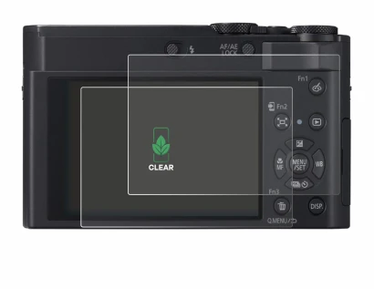 Image de l'appareil Panasonic Lumix DC-TZ300 avec une grande variété de protections d'écran.