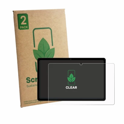Face avant d’un emballage produit avec le logo de la marque ScreenLeaf. À côté, l’appareil Maxlegen M11S 11" est représenté av