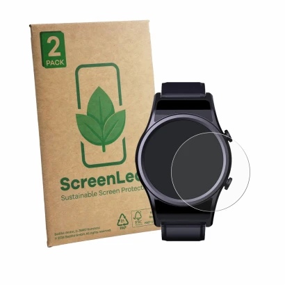 Face avant d’un emballage produit avec le logo de la marque ScreenLeaf. À côté, l’appareil DigiKuber FSSB 1.3" est représenté 