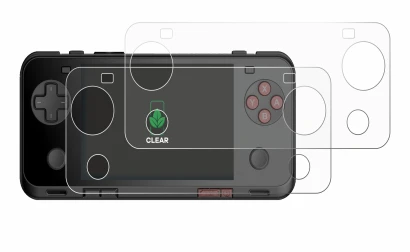 Image de l'appareil Ayaneo Pocket ACE avec une grande variété de protections d'écran.