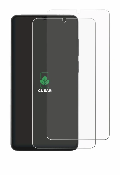 Image de l'appareil Honor X6d avec une grande variété de protections d'écran.