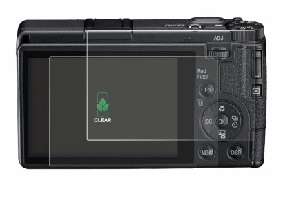 Image de l'appareil Ricoh GR IV Monochrome avec une grande variété de protections d'écran.