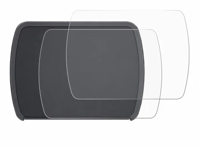 Image de l'appareil Motocaddy M1 DHC 2026 avec une grande variété de protections d'écran.